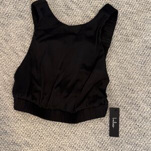 Lulu's NWT size M Elegant Black Tank Top